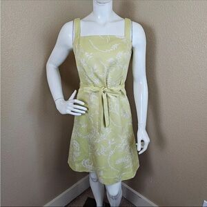 Ann Taylor lined belted silk floral NWT dress